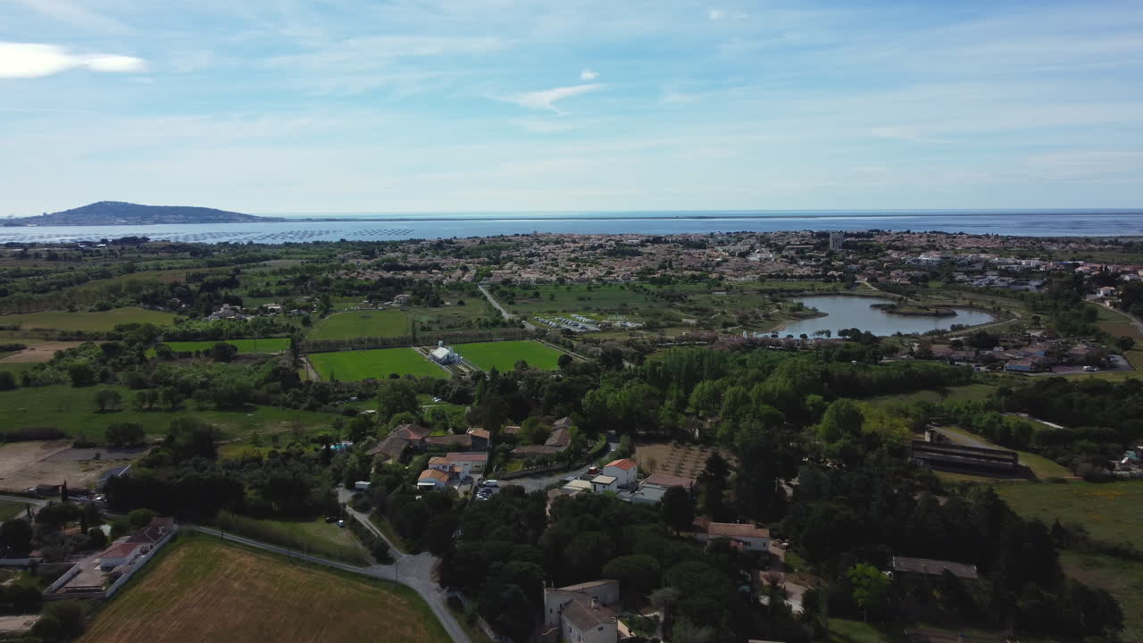 Aerial View of a Charming French Village