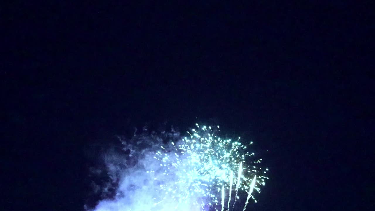 sky view of fireworks show