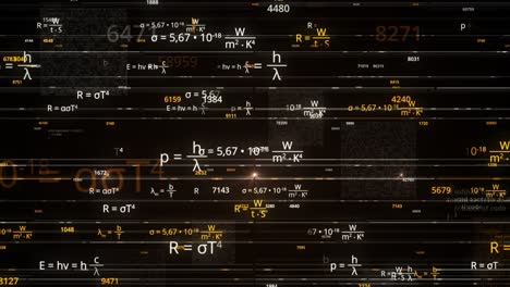 abstract scientific equations and formulae