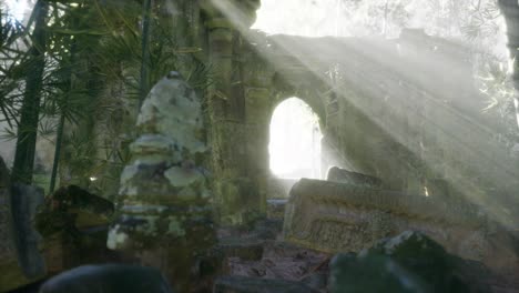 ruins of famous temple in cambodian angkor wat area