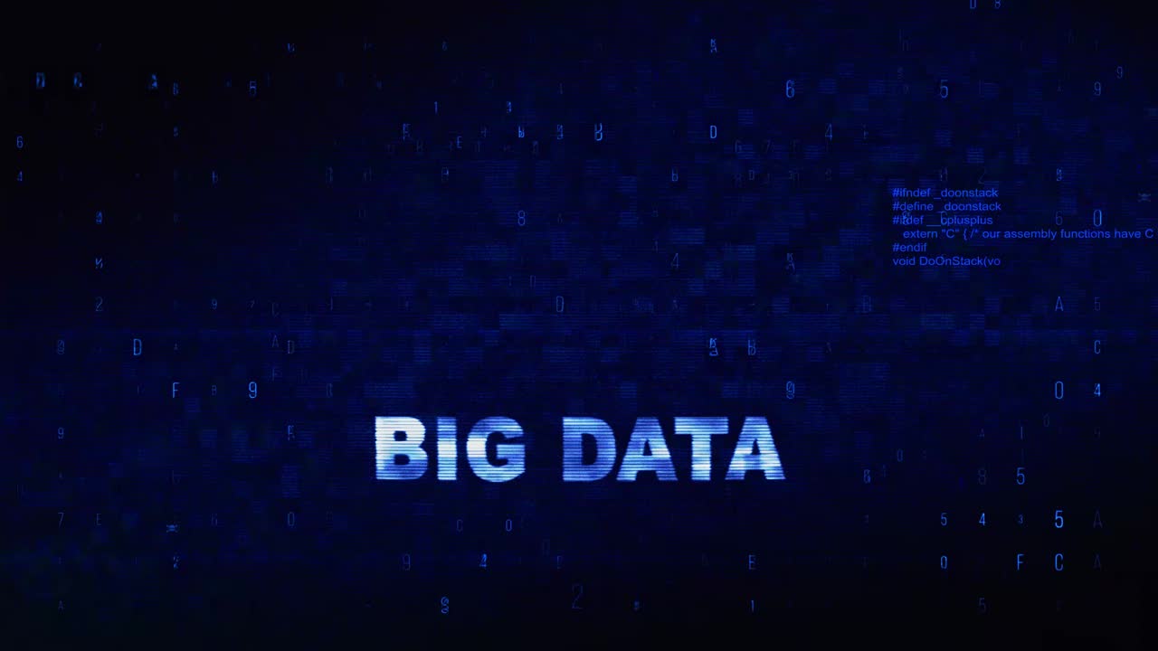 Big Data Warning - Digital Interface