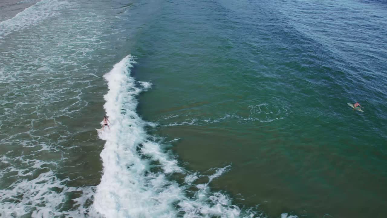 An aerial shot showcasing the beauty of Las Cuevas Beach in Trinidad, nestled in the Caribbean.