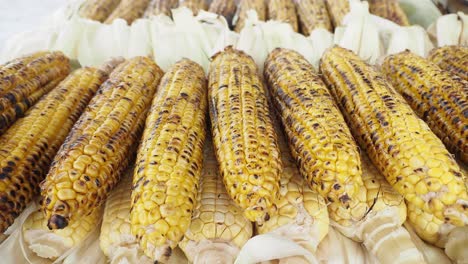 grilled corn at a street food market