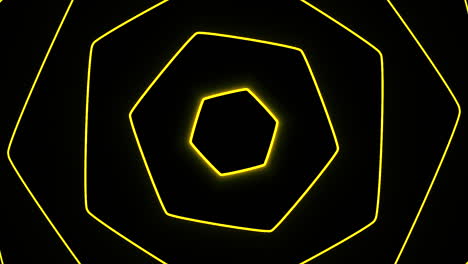 abstract glowing hexagon pattern