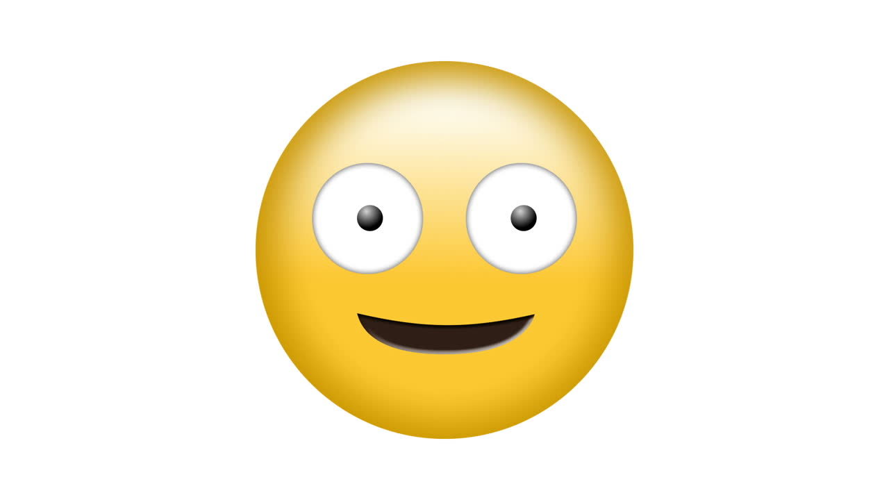 video generado digitalmente de un emoji feliz