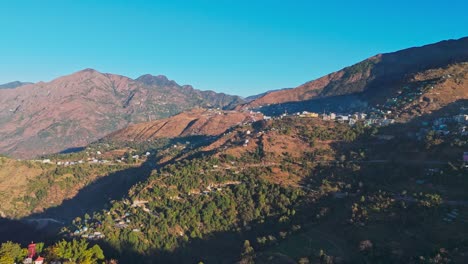 beautiful landscape scenery of the nepal village.