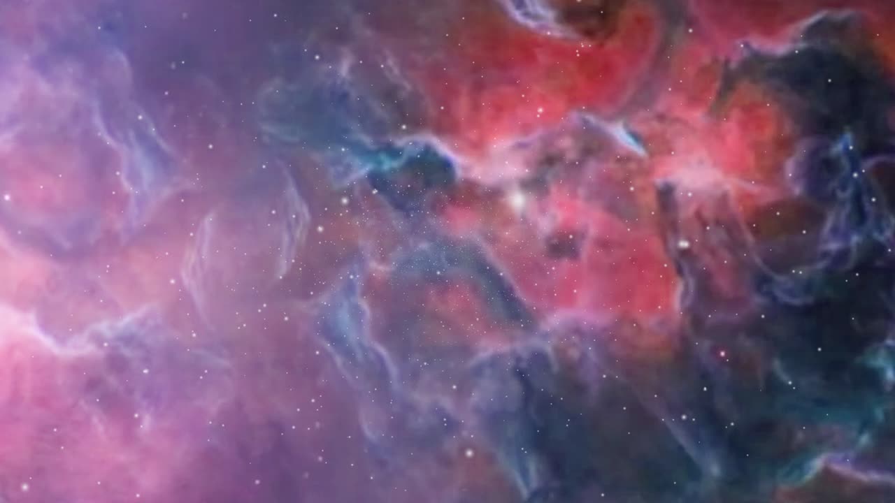 nubes de niebla y nebulosa flotaron en el universo
