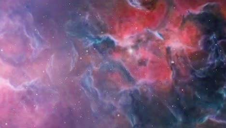 fog and nebula clouds floated in the universe