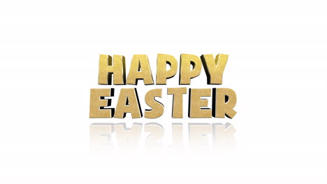 Modern-gold-Happy-Easter-text-on-white-gradient