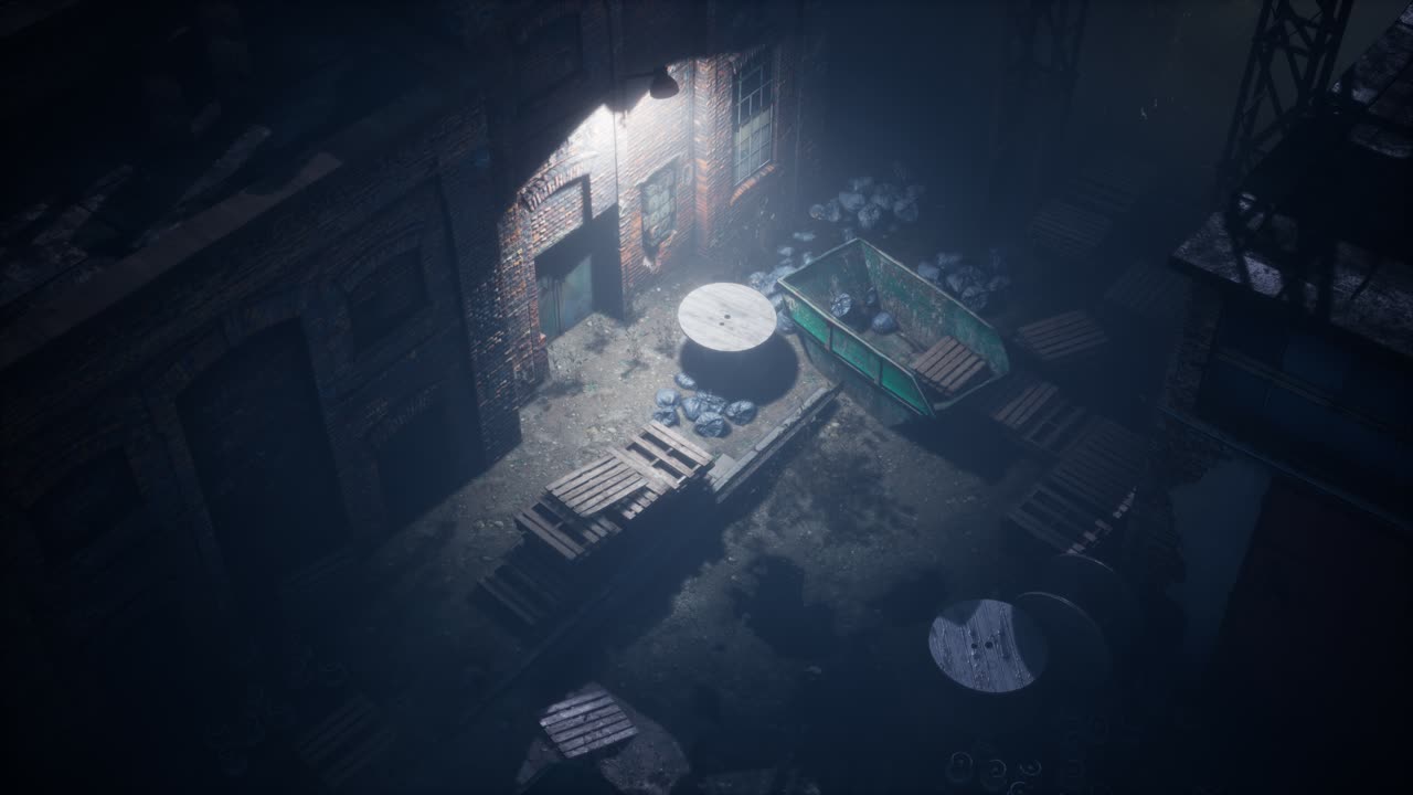 vista aérea de la vieja fábrica