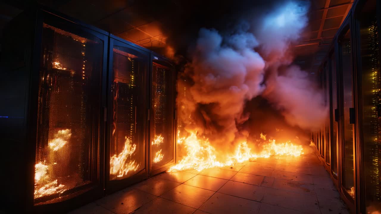 Intense Fire and Smoke Erupt in Data Center, Highlighting the Urgency for Improved Safety Measures in Modern Technology Environments