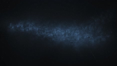 meteor shower in the milky way
