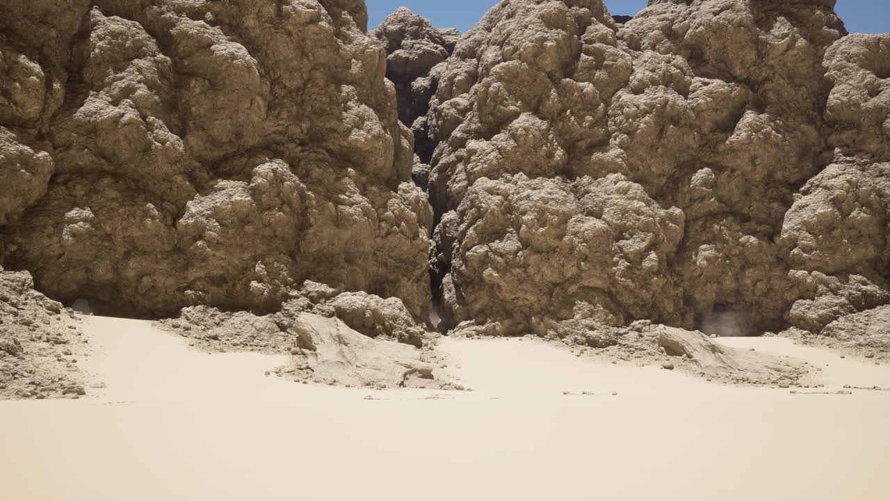 사막 의 바위 형성 을 고 은 협곡