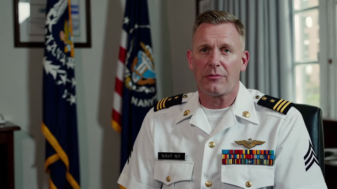 Military Officials in Interview Settings