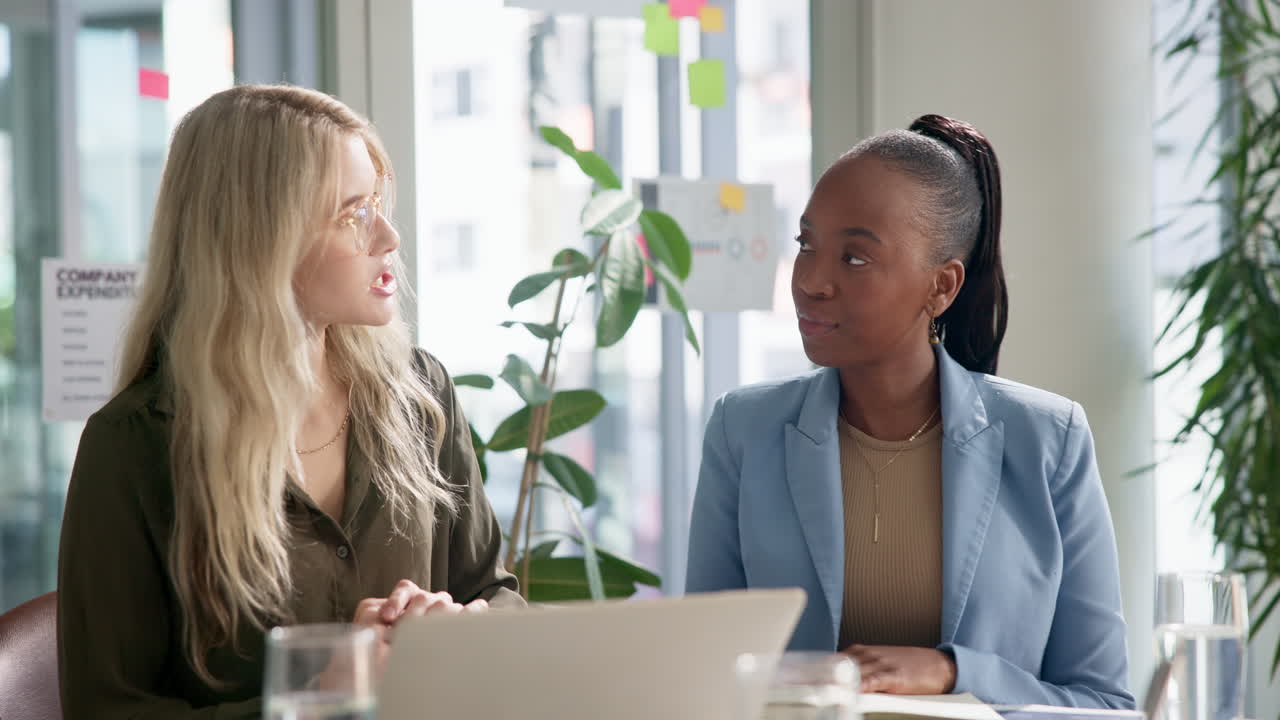 Businesswomen in a collaborative meeting