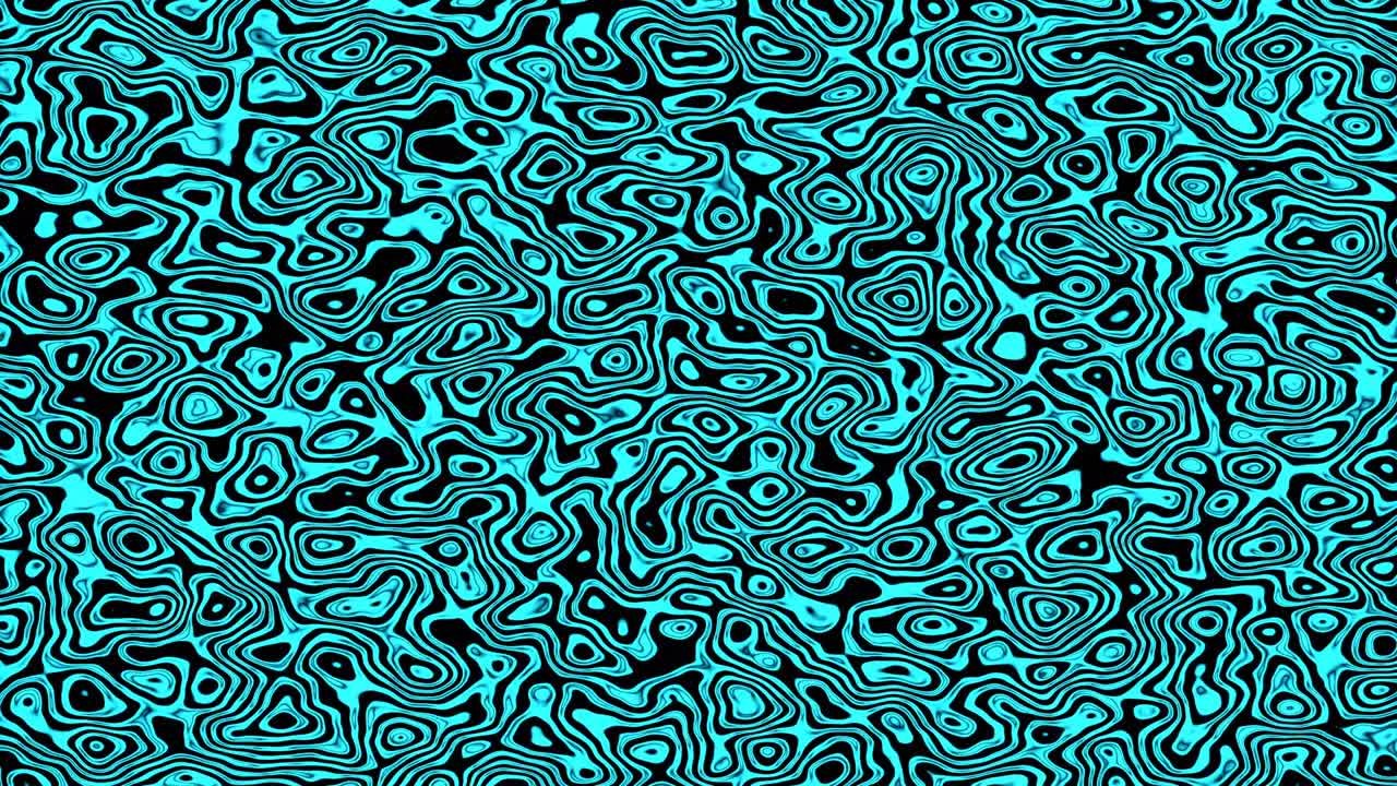 animación abstracta de vórtices aleatorios azulados o una especie de remolinos.