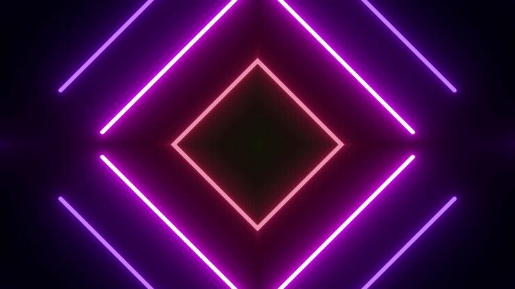 Neon Purple and Blue Geometric Background