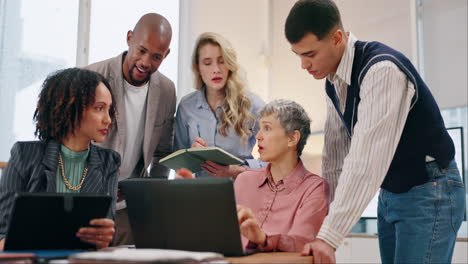 group of business people working together in the office