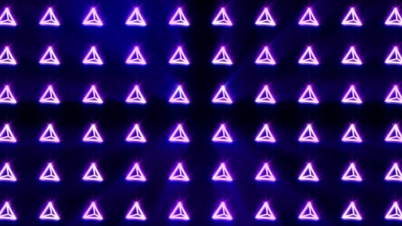 Geometric pyramid pattern. Pyramid dancing. Business symbol loop animation. Business network design.