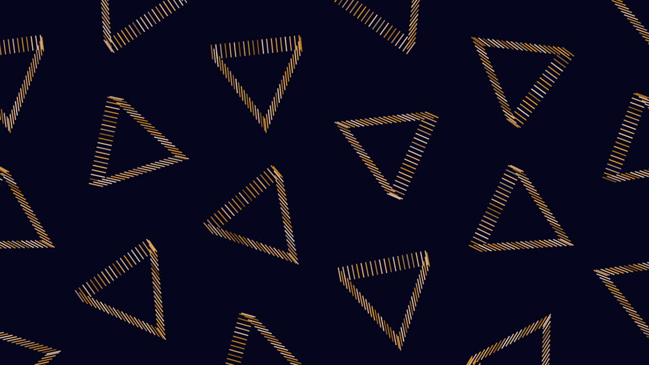Blue zigzag triangle pattern on dark background