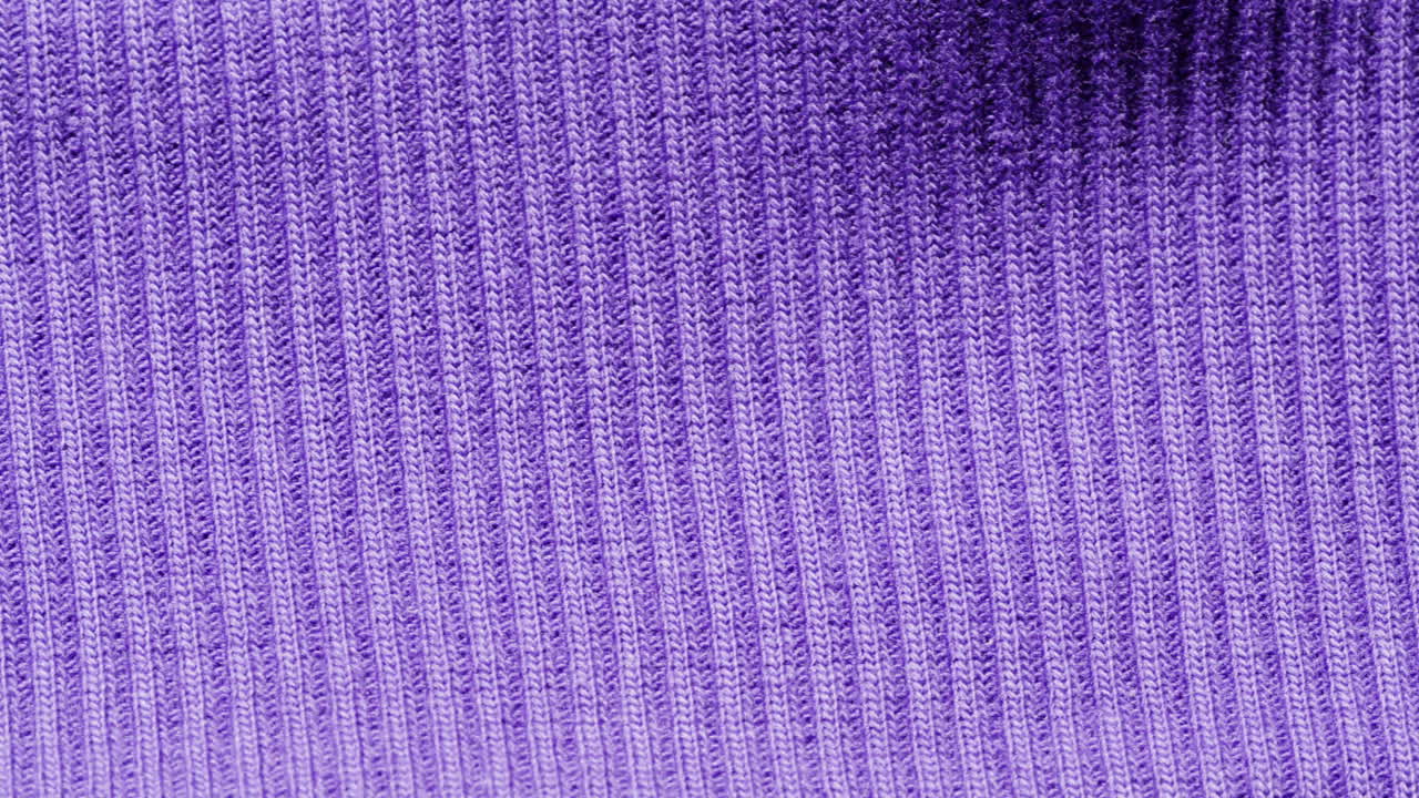 Purple Ribbed Knit Fabric Texture
