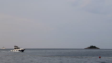 coast guard in croatia on a gloomy day
