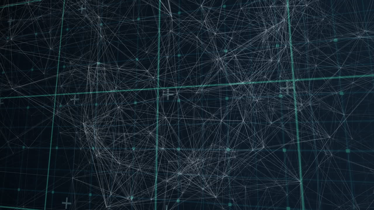Animation of network of connections in digital space