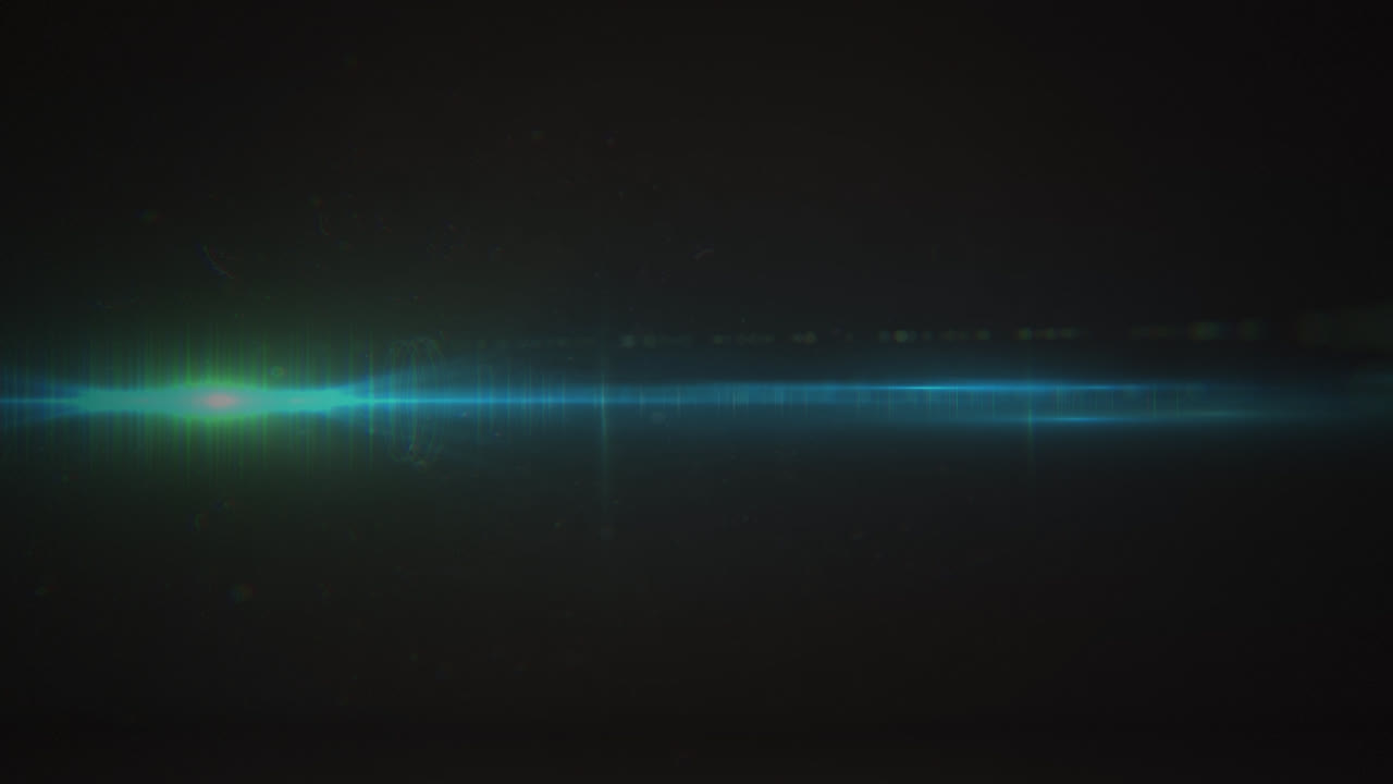 Animation of moving shapes on black background