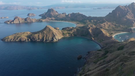 Aerial-view-of-Padar-island,-Komodo-National-Park,-Indonesia