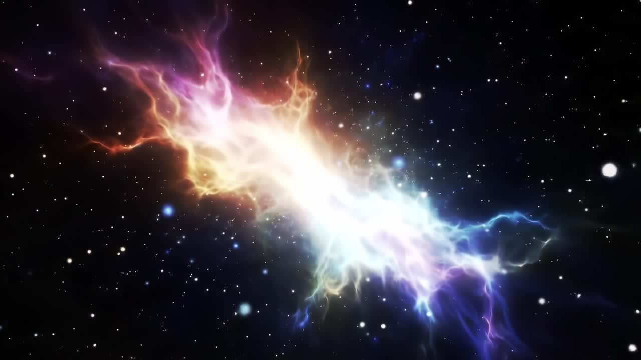 A Stunning Journey Through Cosmic Energy and Stellar Colors: A Vibrant Visualization of Space and Nebula Dynamics Captured in a Mesmerizing Cosmic Dance