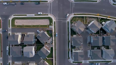 tracking car directly above residential district of pleasant grove, utah