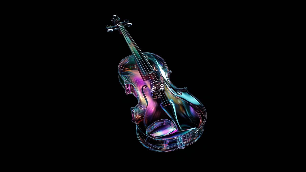 Colorful Abstract Cello