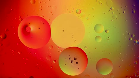 burbujas abstractas de colores
