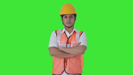 Portrait-of-Confident-Indian-architect-Green-screen