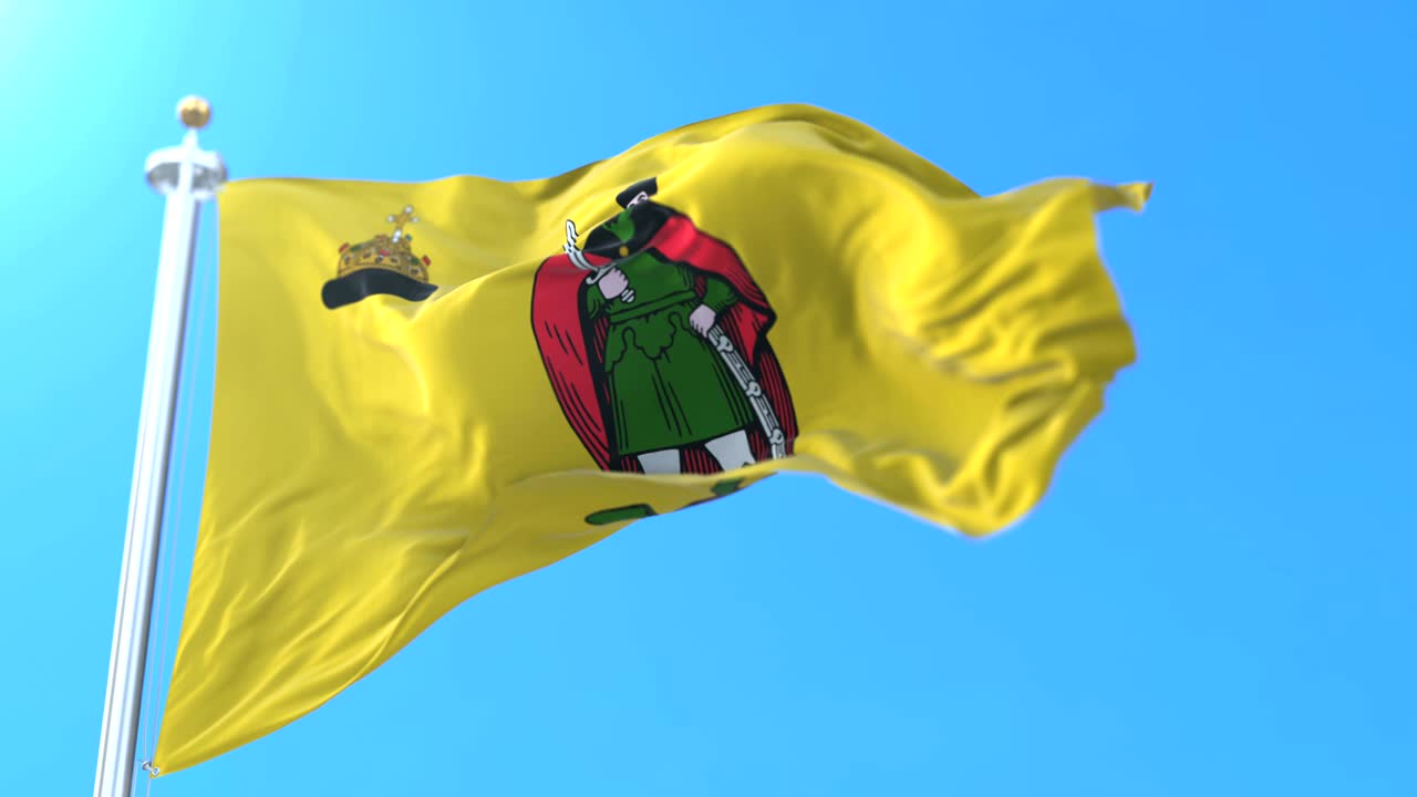 bandera de la ciudad y centro administrativo de ryazan, rusia.