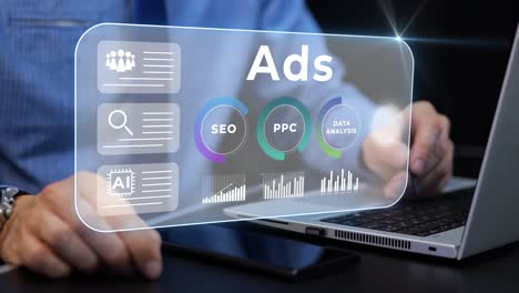 digital marketing advert analysis, business analytics performance, motion graphics