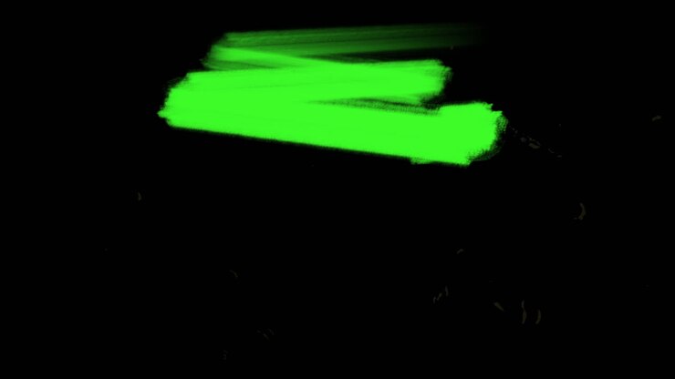 Movimento astratto con pennellate verdi, sfondo grunge colorato 2