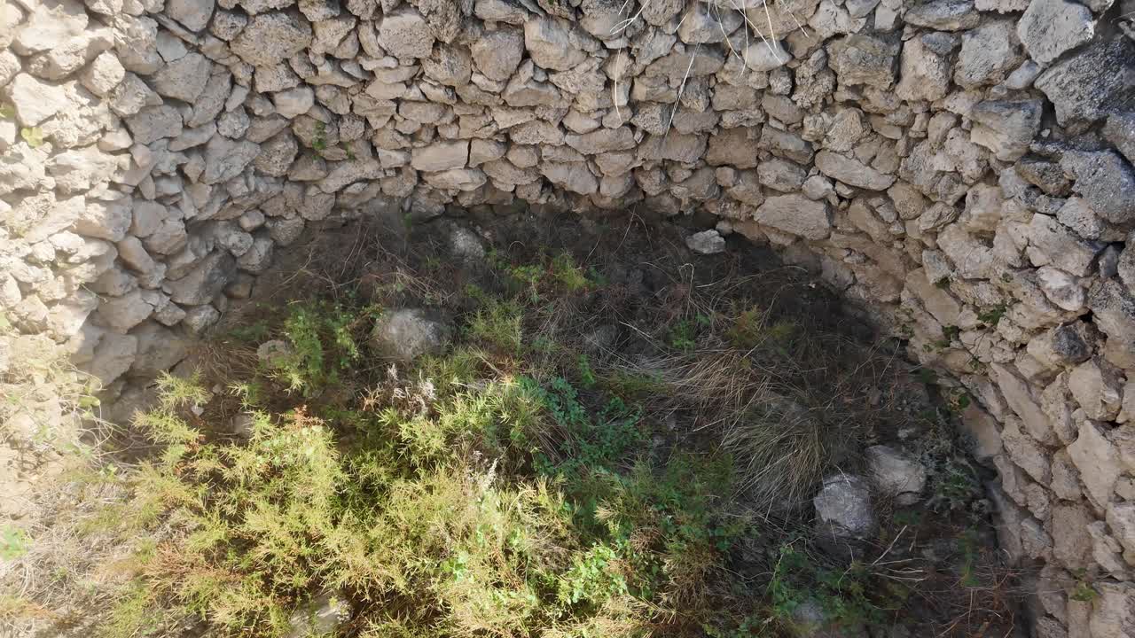 descubra los restos de antiguas estructuras superadas por la vegetación en la región costera de crimea por el mar de azov.