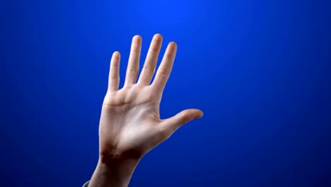 high five business man in suit on green screen in 4 variations video 4k set.