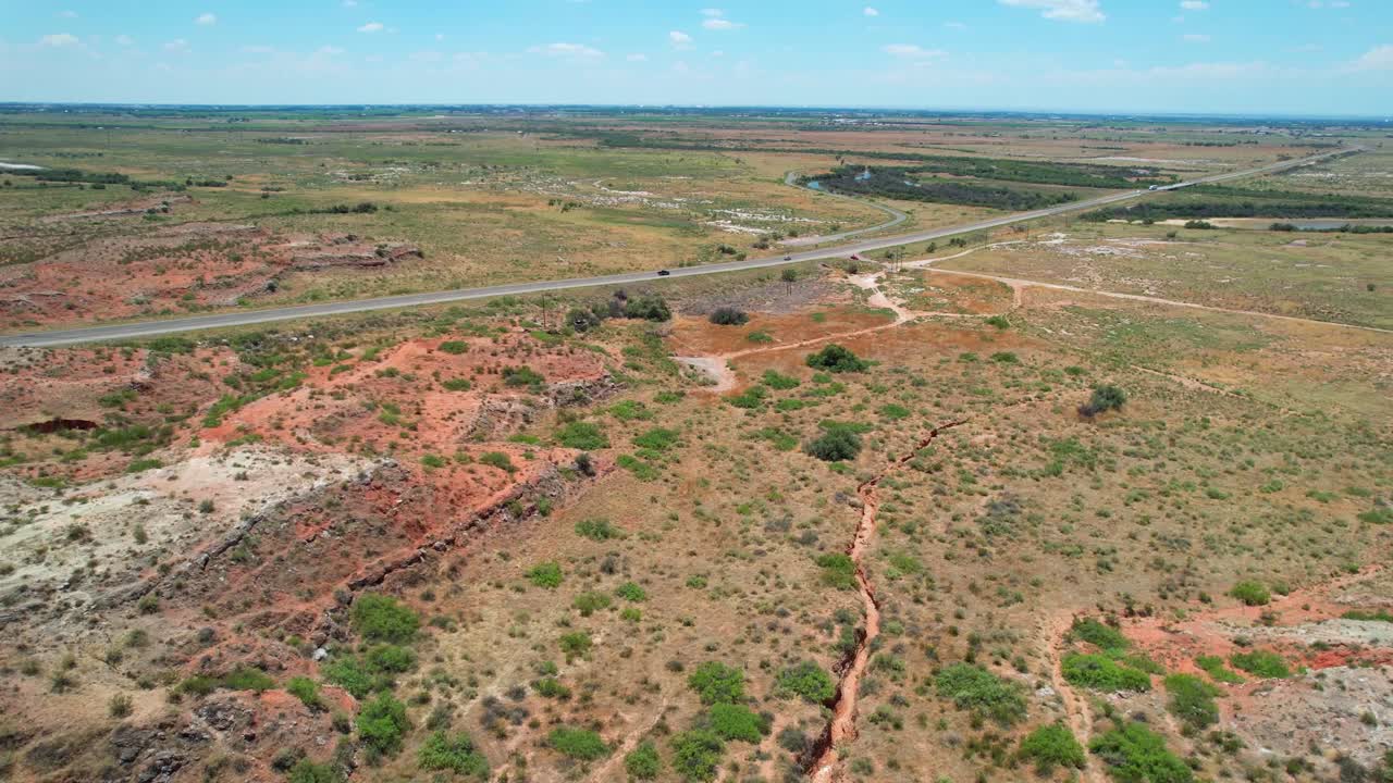 Sorvolo del canyon di Roswell, Nuovo Messico.