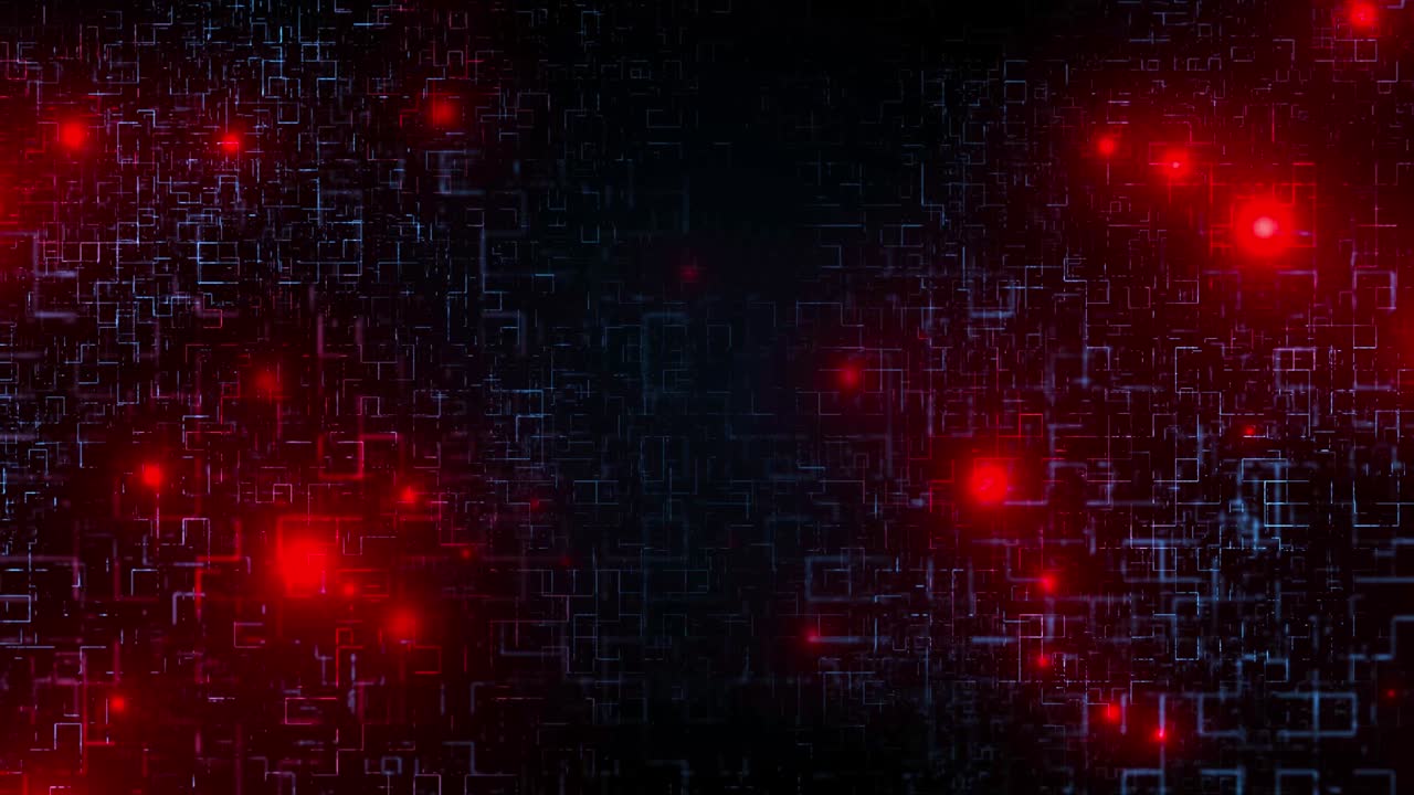 4K HUD Futuristic screen with animated digital Loop Animation.