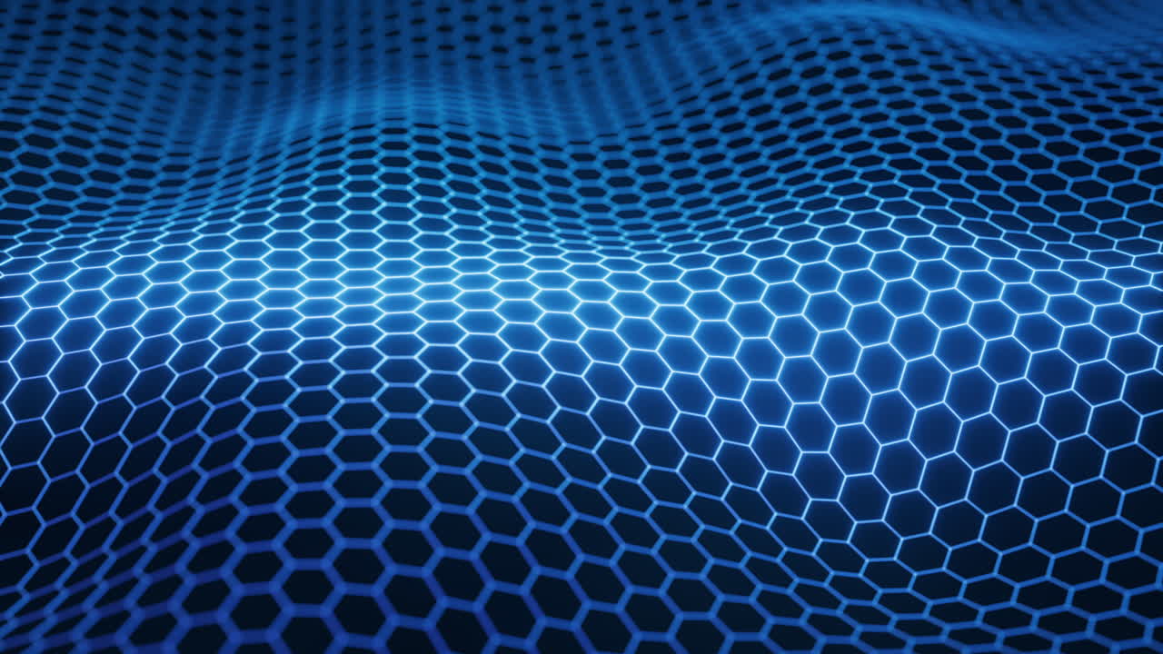 Digital hexagonal graphic background, 3d rendering.