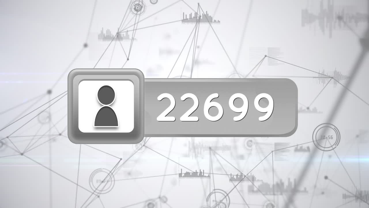 Line graphs and charts with numbers