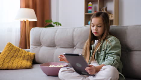 little girl in the living room