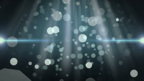 light particles moving with beam