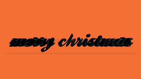 Texto-De-Feliz-Navidad-Rodante-En-Degradado-Naranja