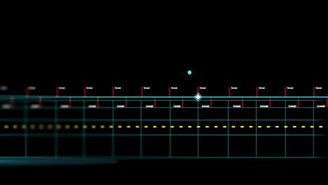 Animation-Der-Finanzdatenverarbeitung-Auf-Schwarzem-Hintergrund