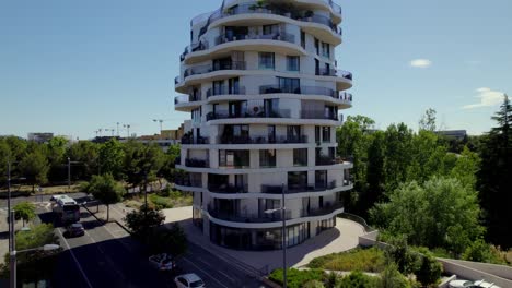 amazing modern apartment building in the south of france, montpellier