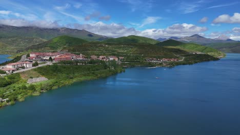 riano  northern spain province of león ,drone,aerial