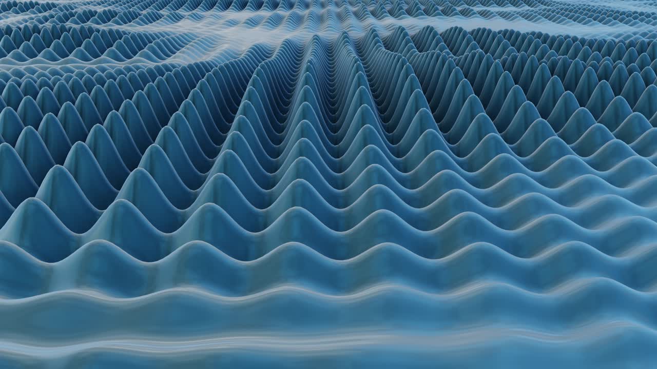 사이버 나노기술 미래형 롤링 및 부풀어 오르는 끝없는 루프 배경 파도, 고요한 쇼케이스 또는 프레젠테이션 배경